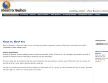 Tablet Screenshot of aheadforbusiness.com.au